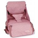 Maitinimo kėdutė tvirtinama ant kėdės Pink Humus